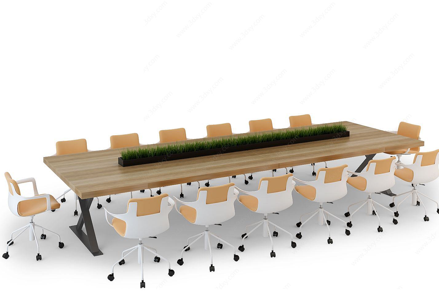 会议桌椅3D模型