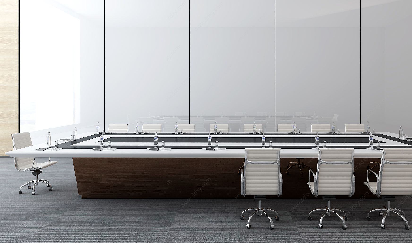 现代简约会议桌3D模型