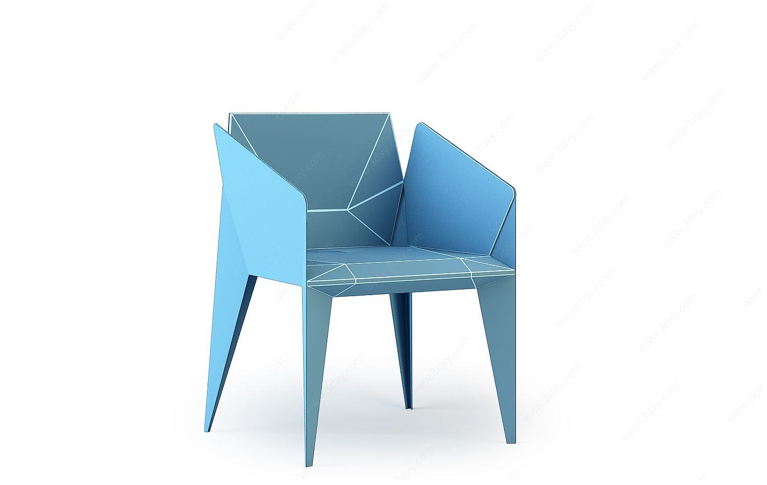 简单休闲椅3D模型