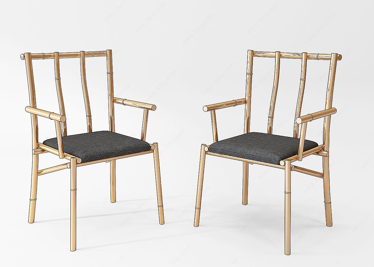 单椅子组合3D模型