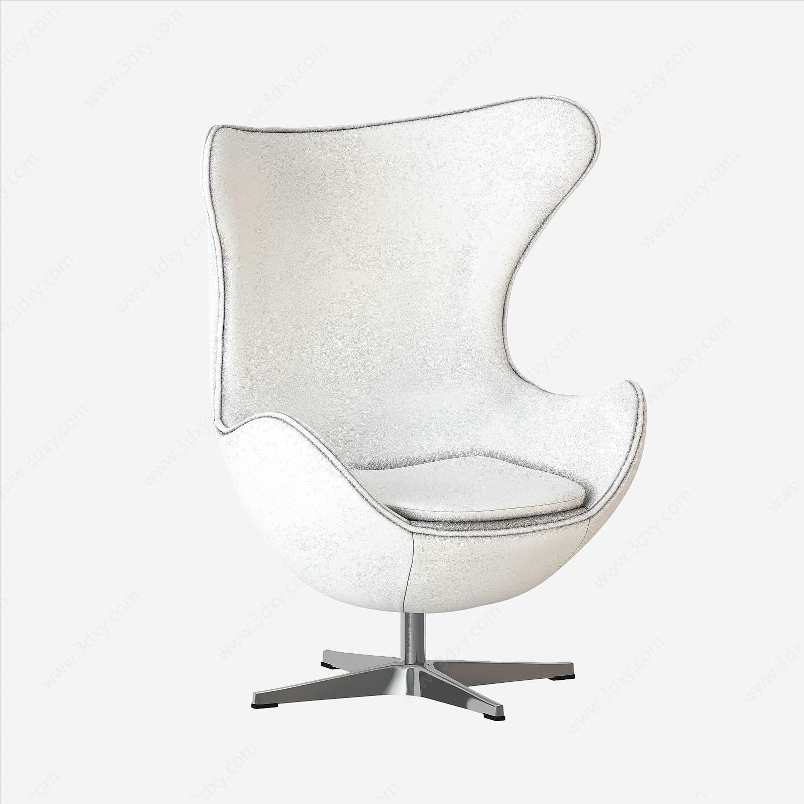 现代办公椅真皮3D模型