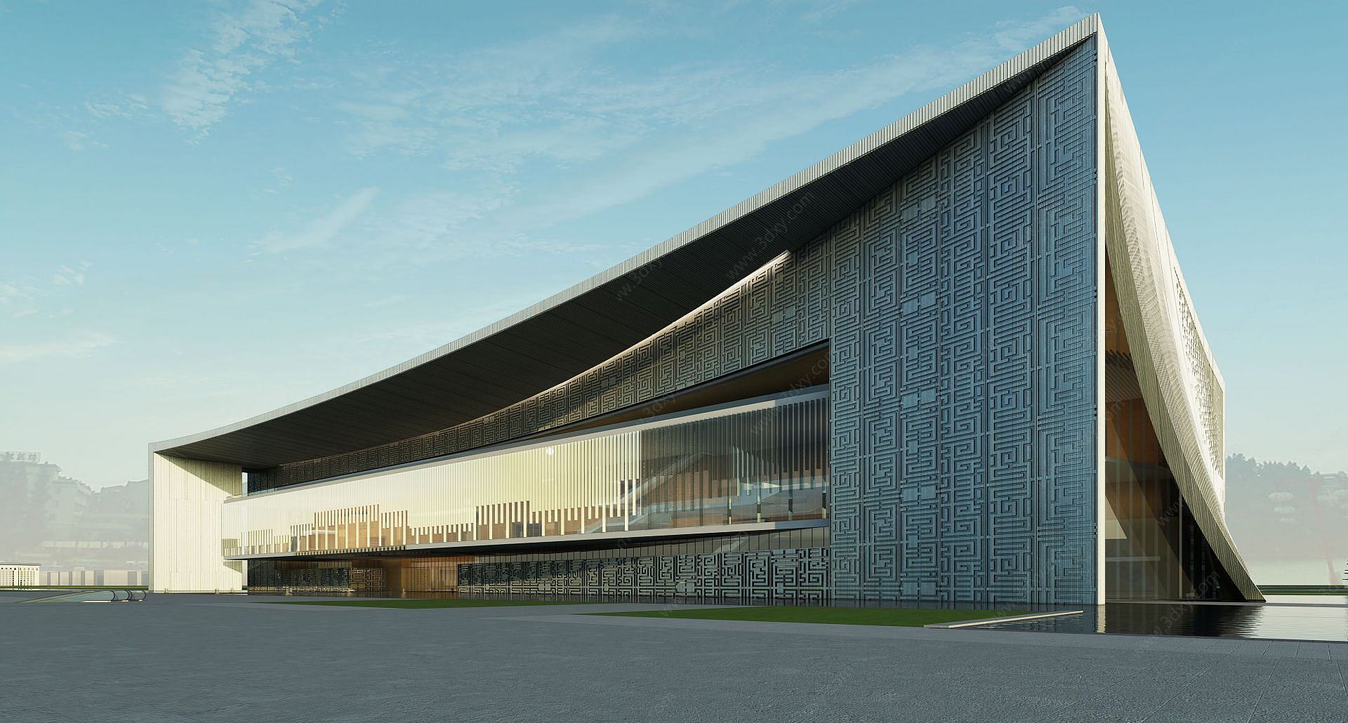 大型体育建筑博物馆3D模型