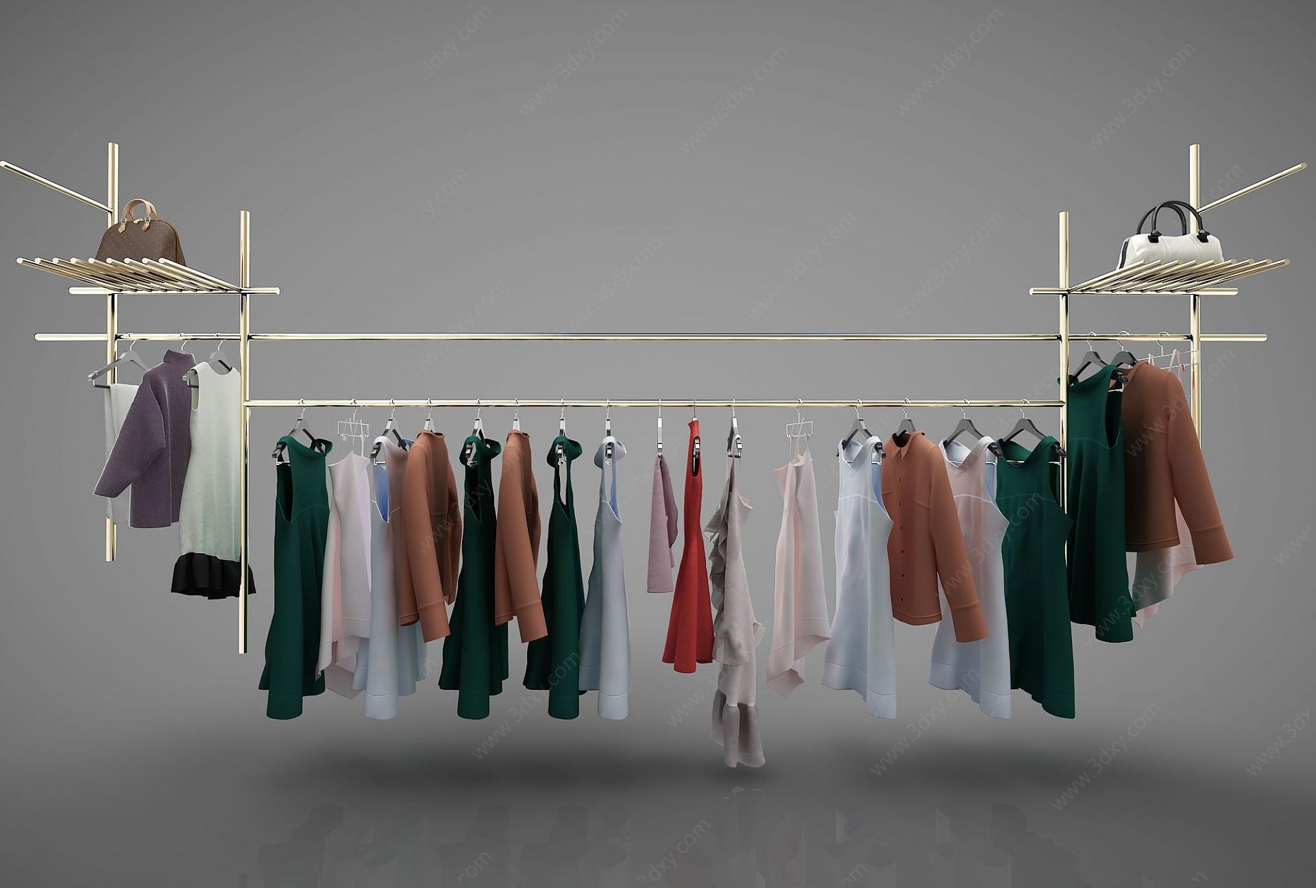 服装店衣架3D模型