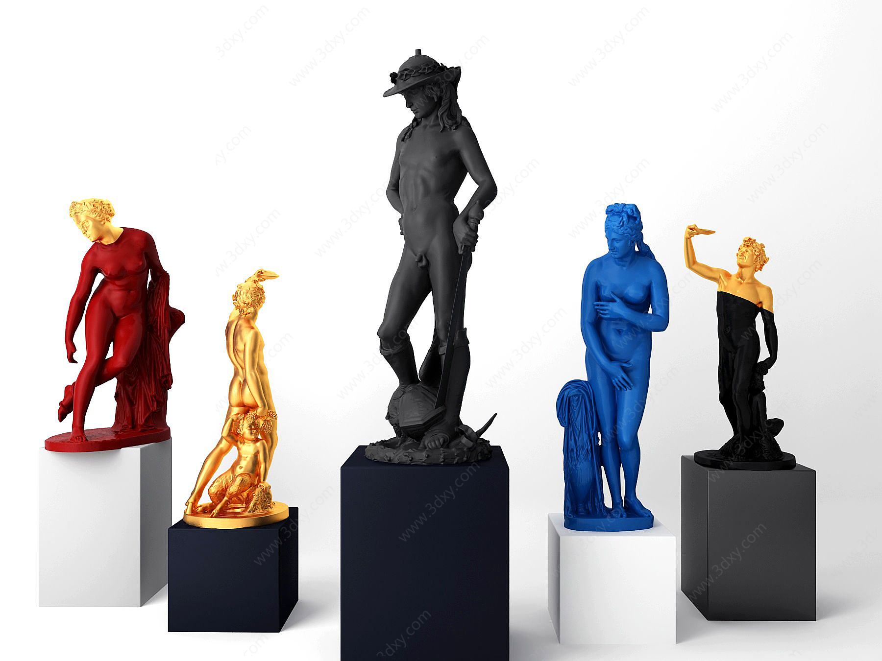 欧式雕塑3D模型