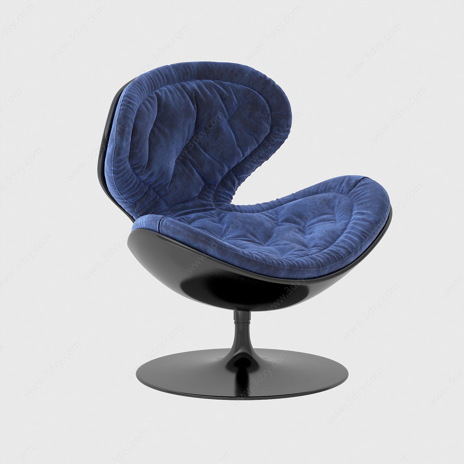 现代休闲椅靠椅办公椅3D模型