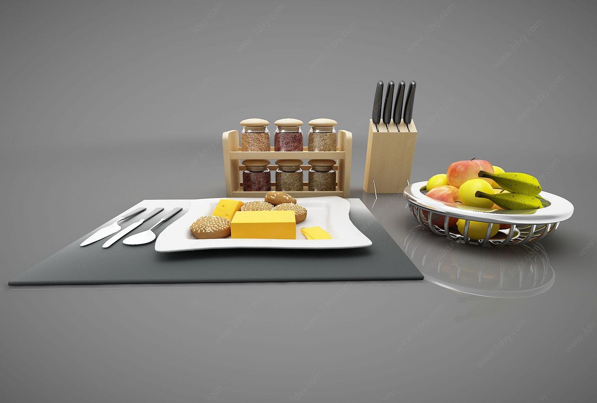 厨房摆件3D模型