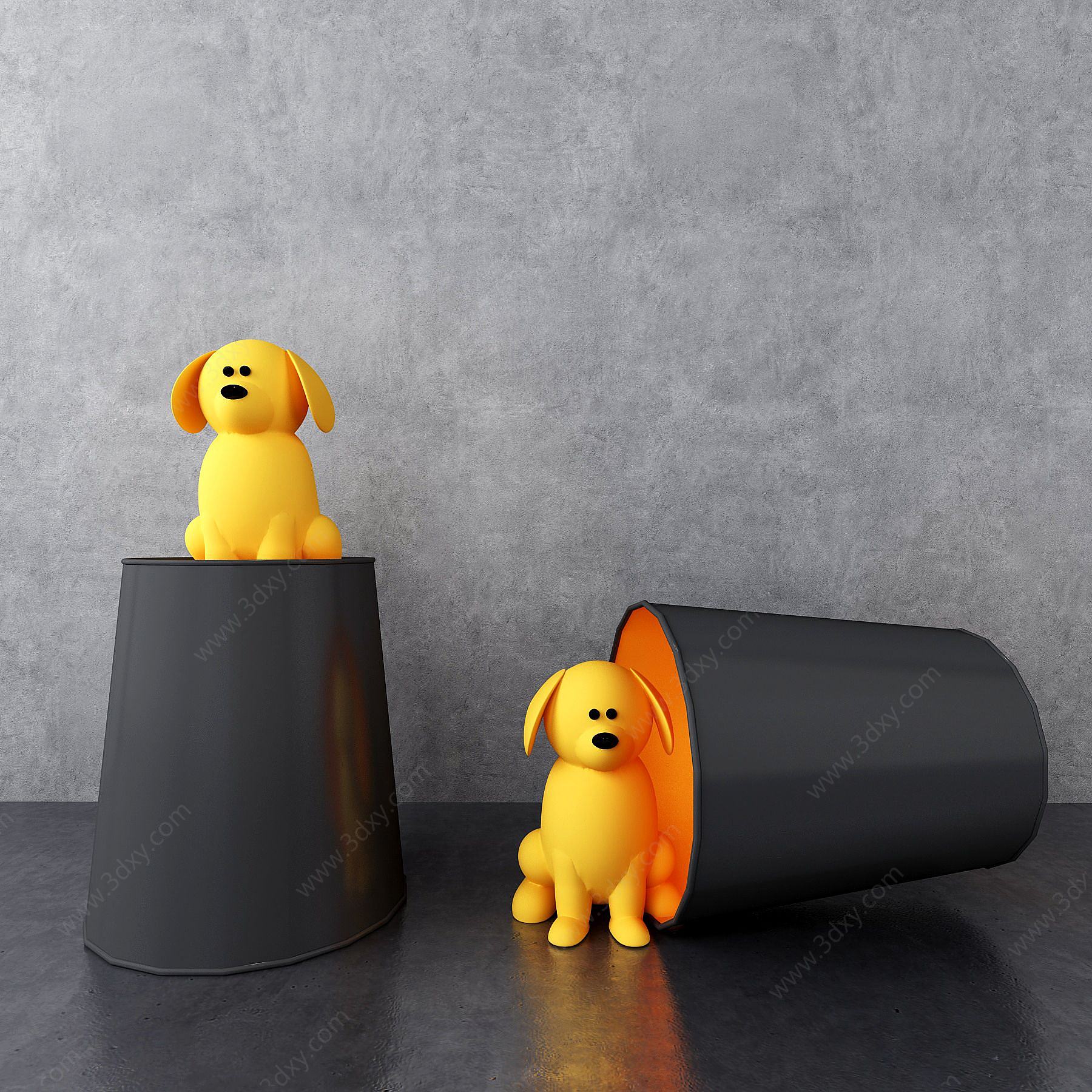 小狗3D模型