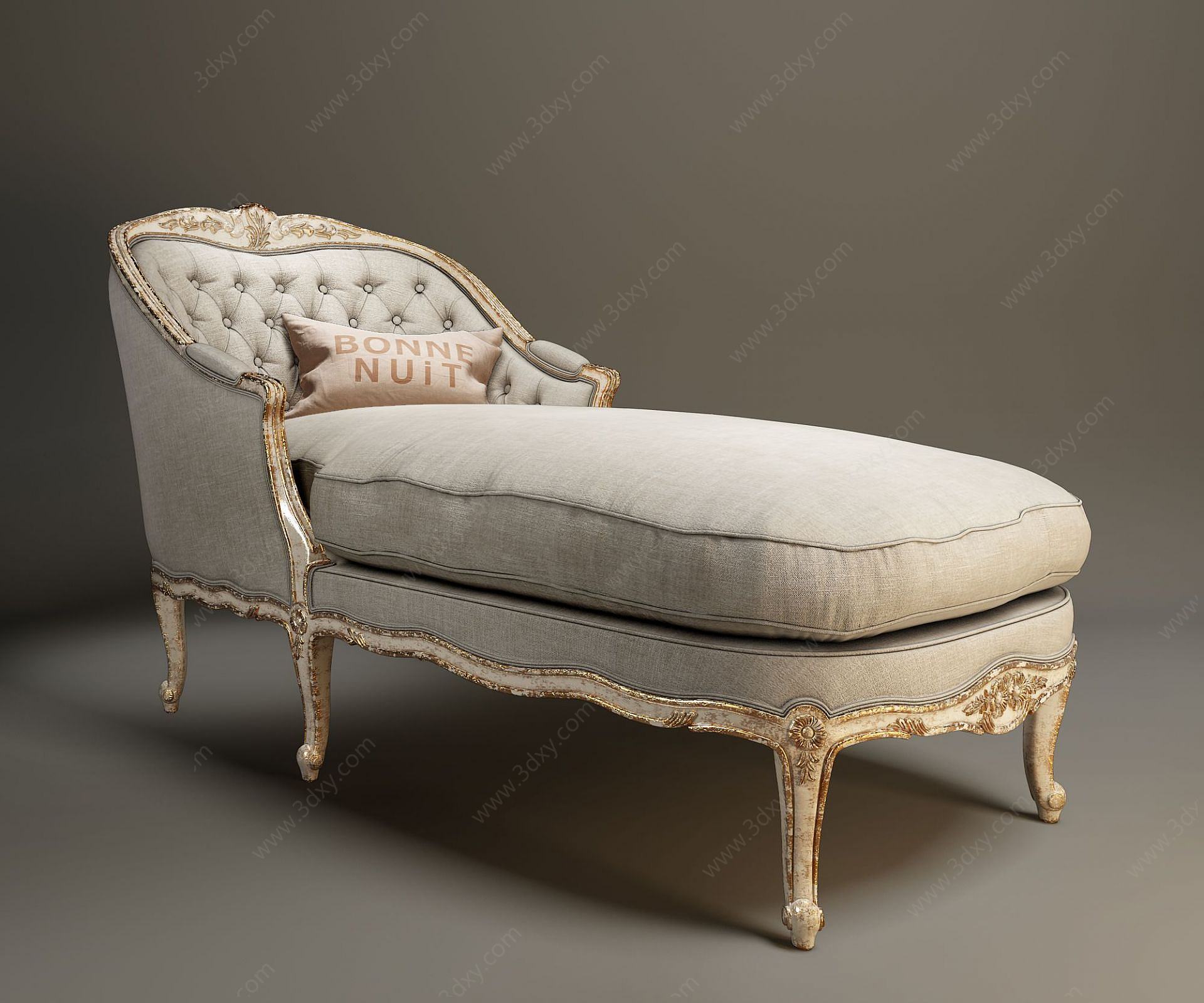 欧式新古典贵妃椅3D模型