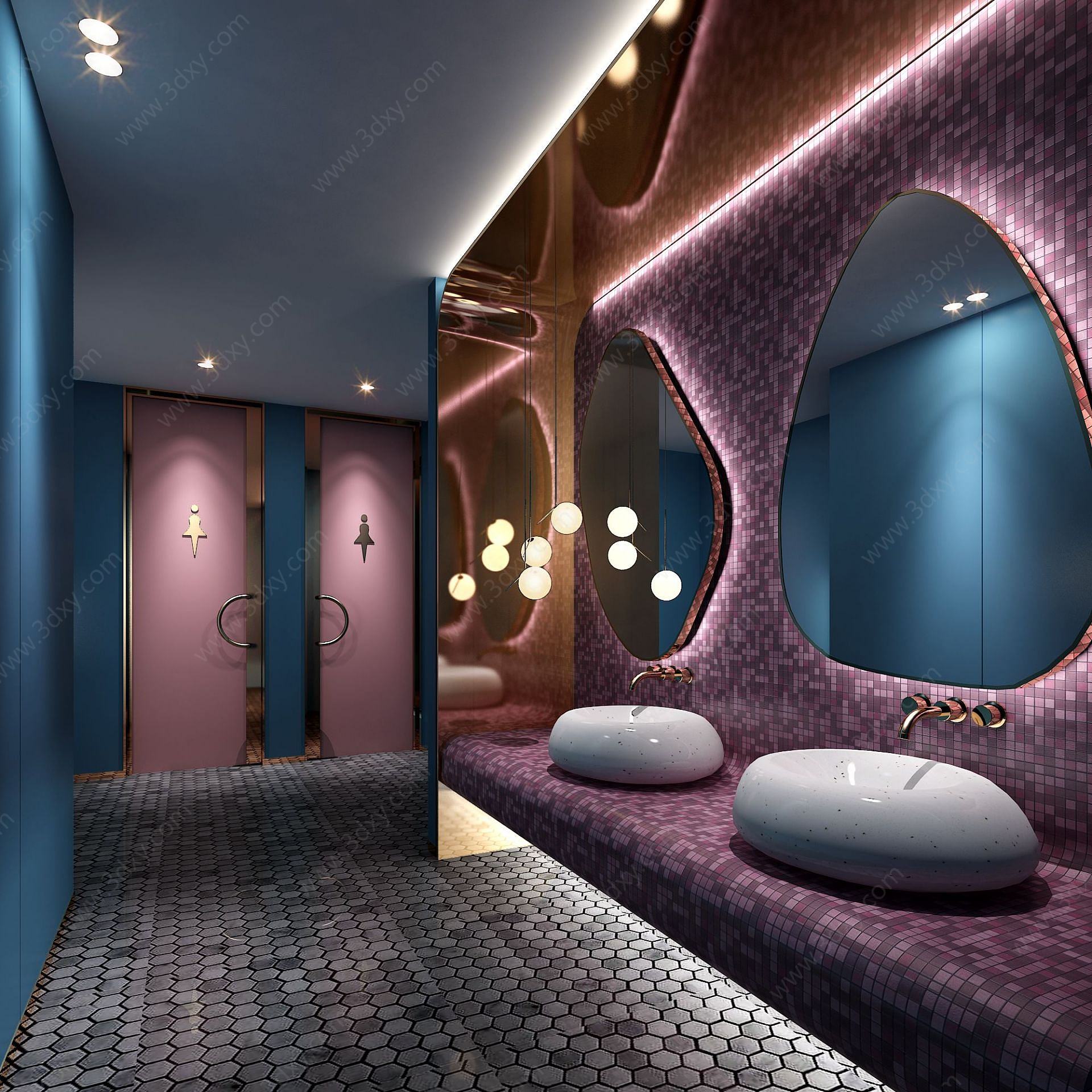 酒店卫生间3D模型