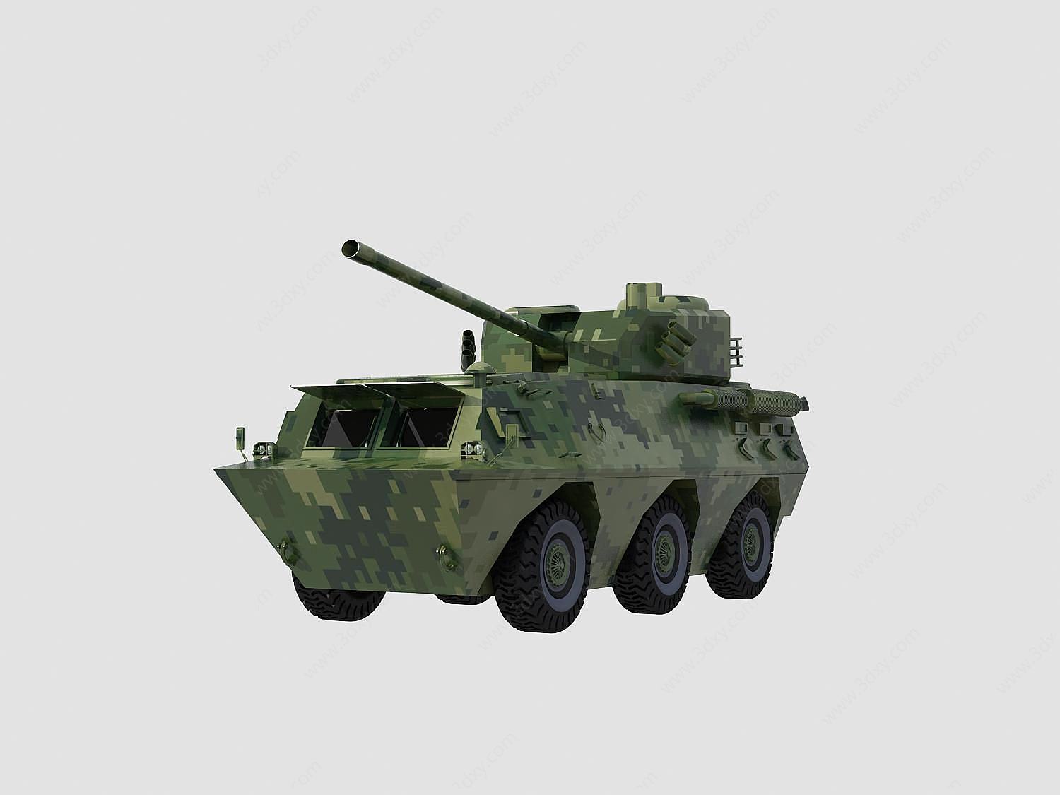 自行迫击榴弹炮3D模型