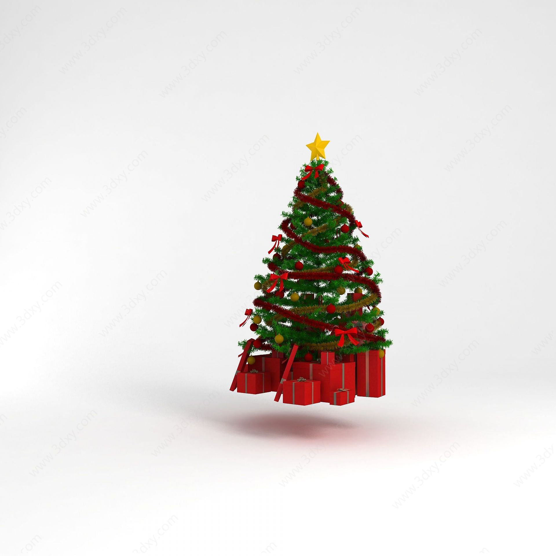 圣诞礼物树3D模型