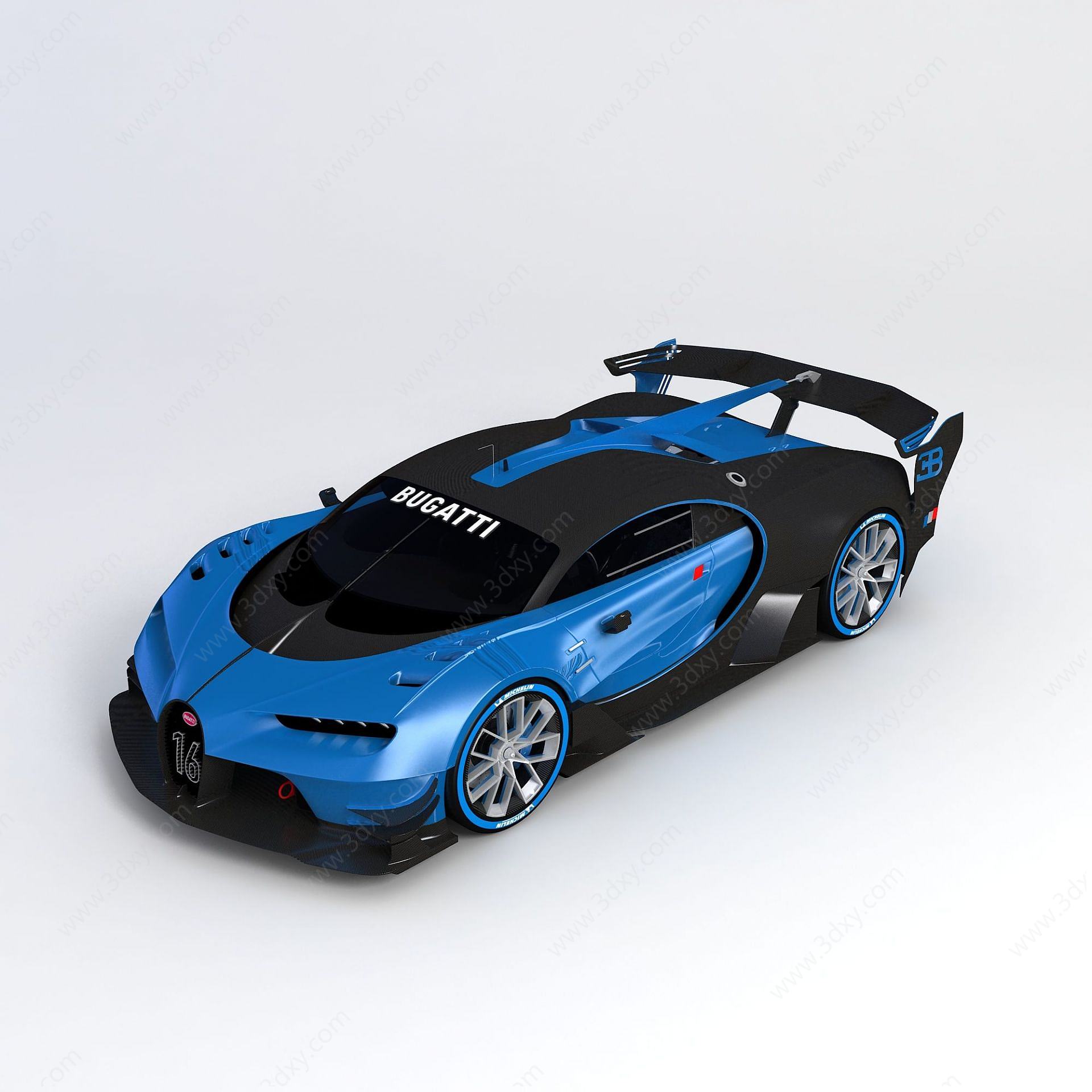 布加迪2015年概念赛车3D模型