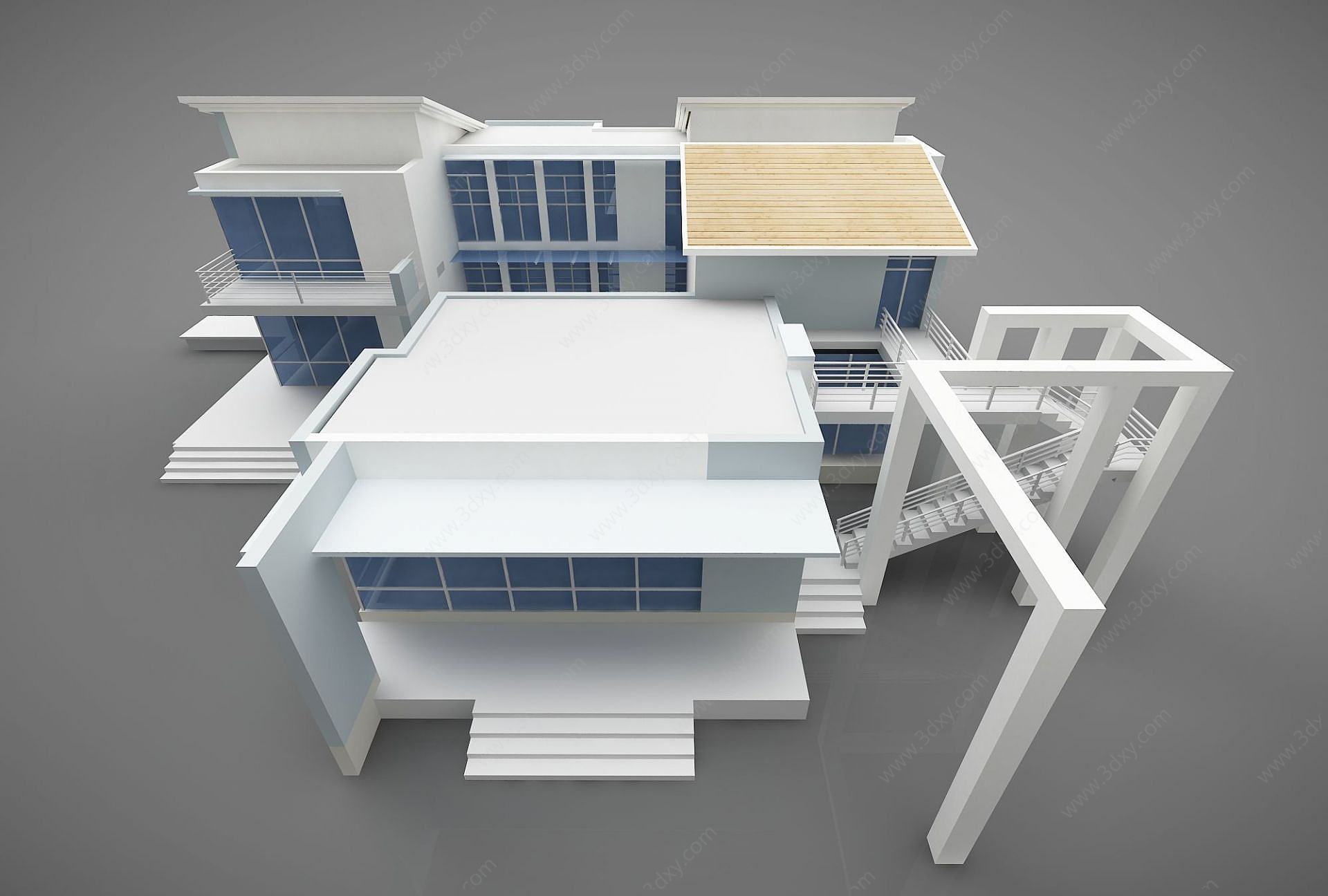 现代建筑风格3D模型
