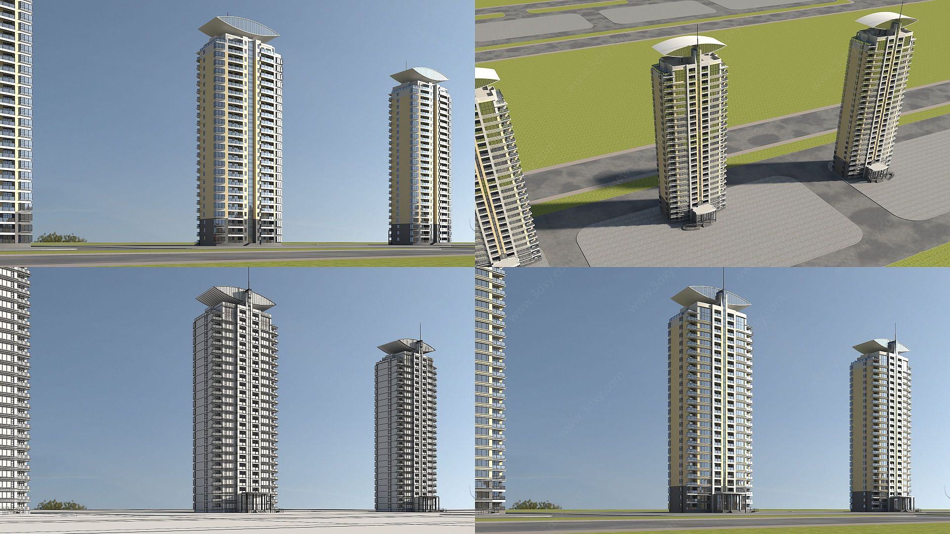 高层建筑3D模型