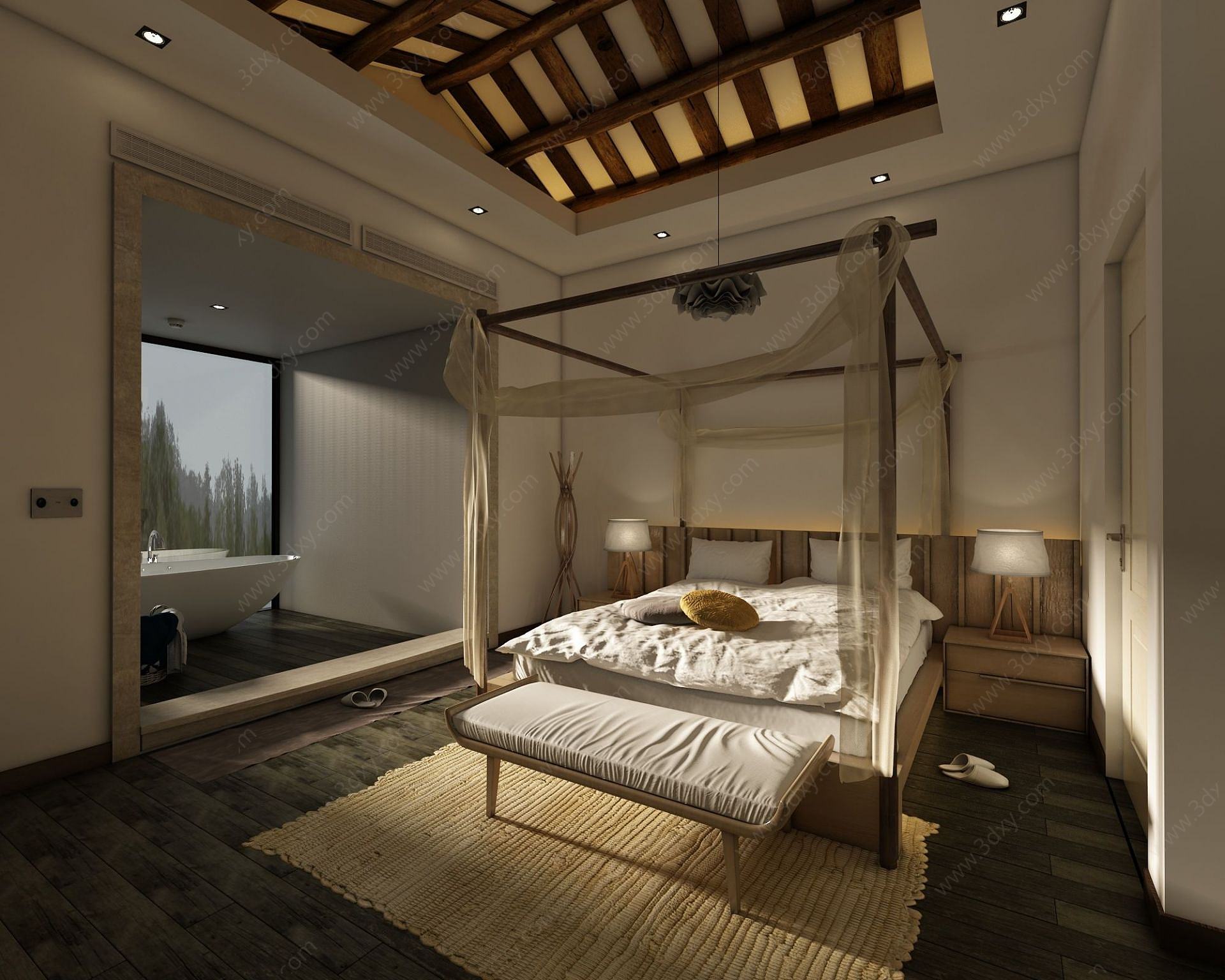 民宿卧室3D模型