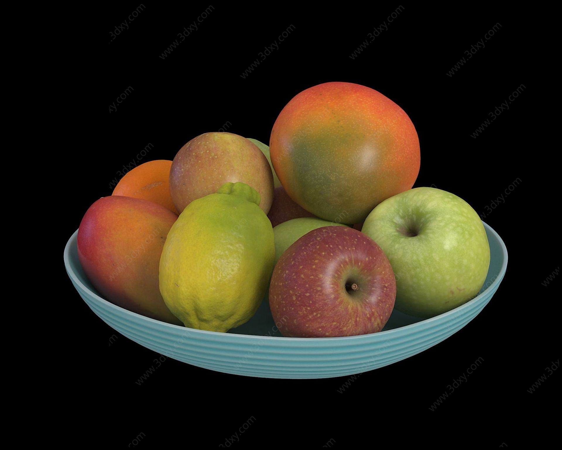 水果苹果柠檬3D模型