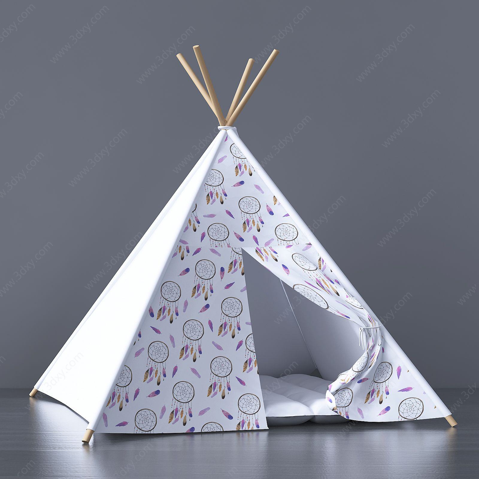 现代温馨帐篷3D模型