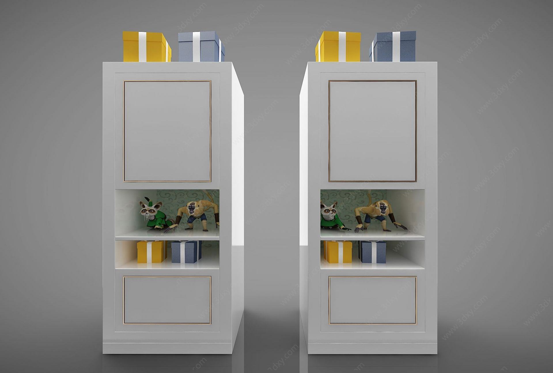 现代风格装饰柜3D模型