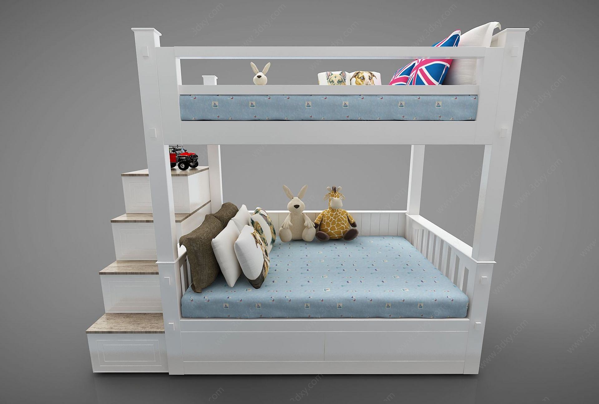 现代风格儿童床3D模型