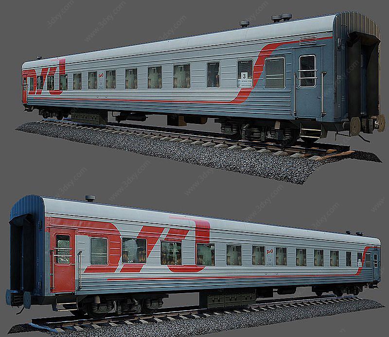 火车箱3D模型