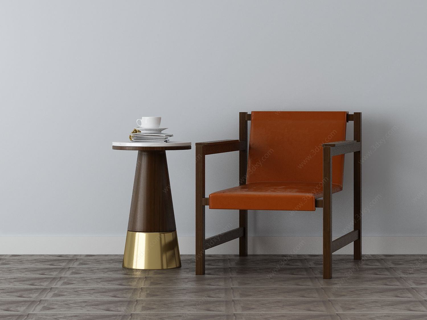 家具饰品组合椅子3D模型