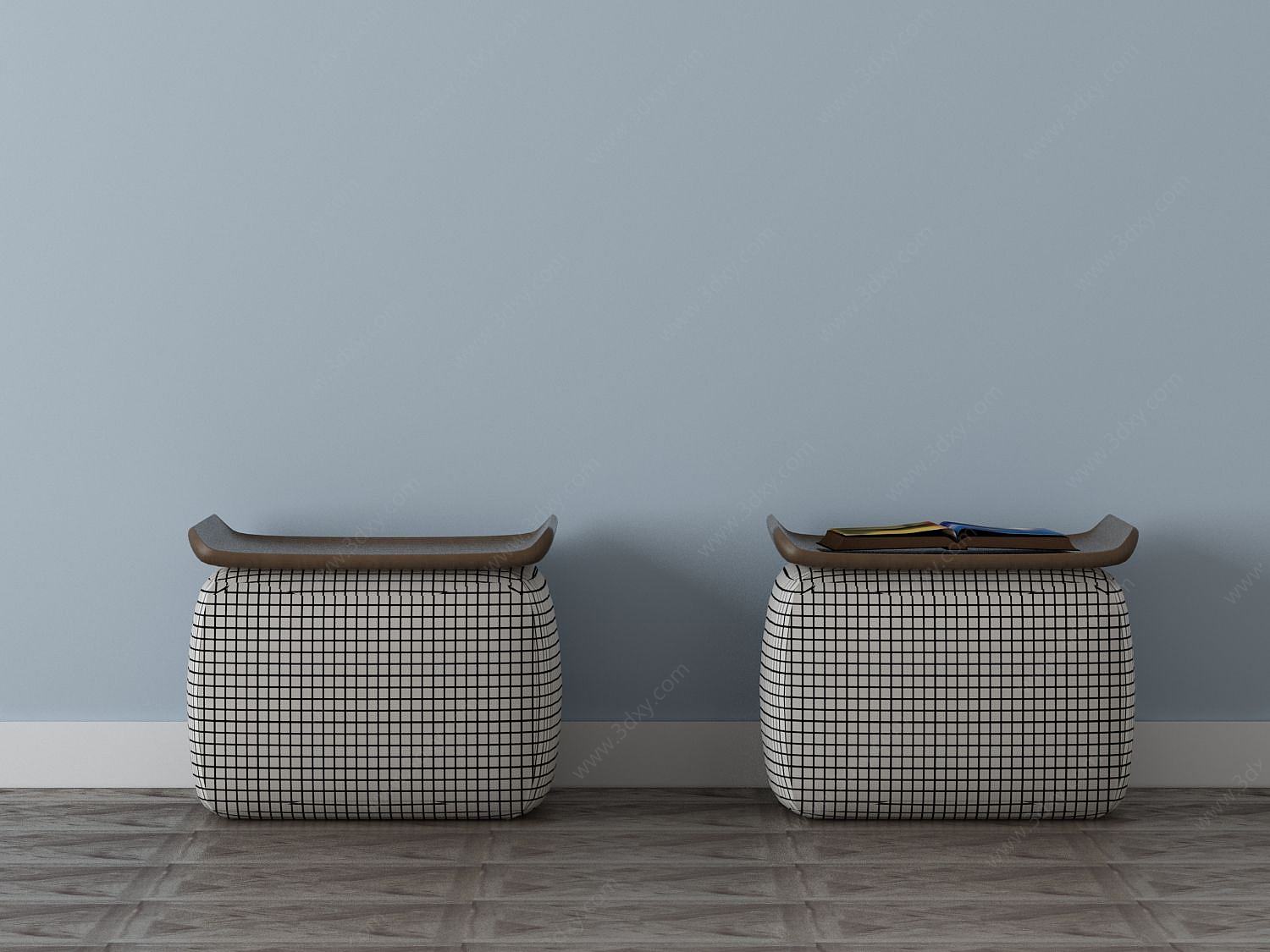 家具饰品组合沙发墩3D模型
