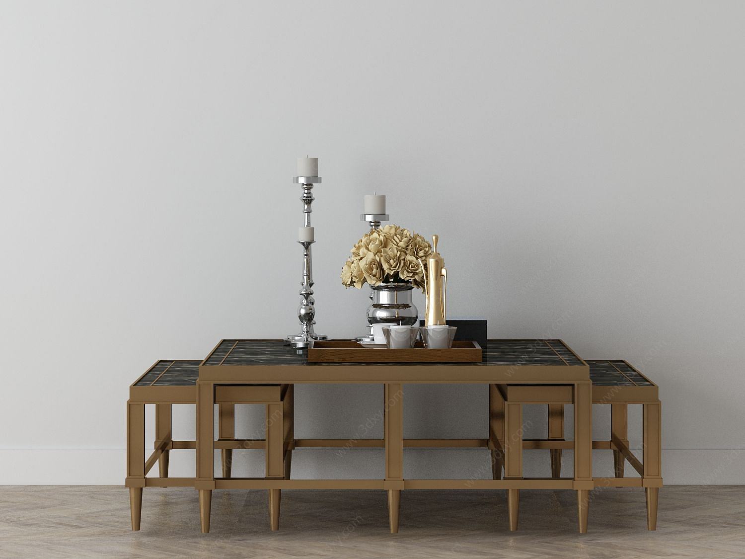 家具饰品组合桌椅3D模型