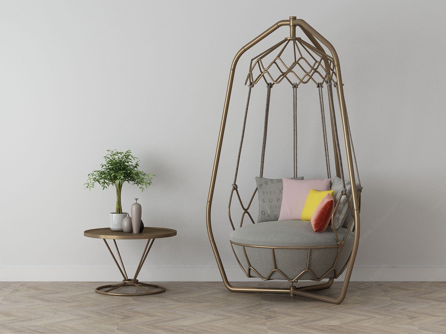 家具饰品组合休闲沙发3D模型