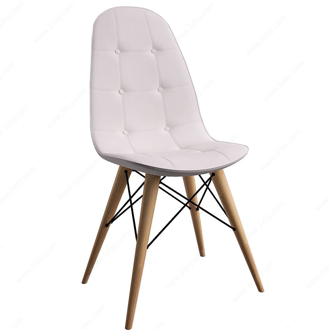 现代简约简约休闲椅3D模型