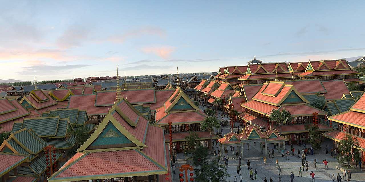 东南亚,寺庙3D模型