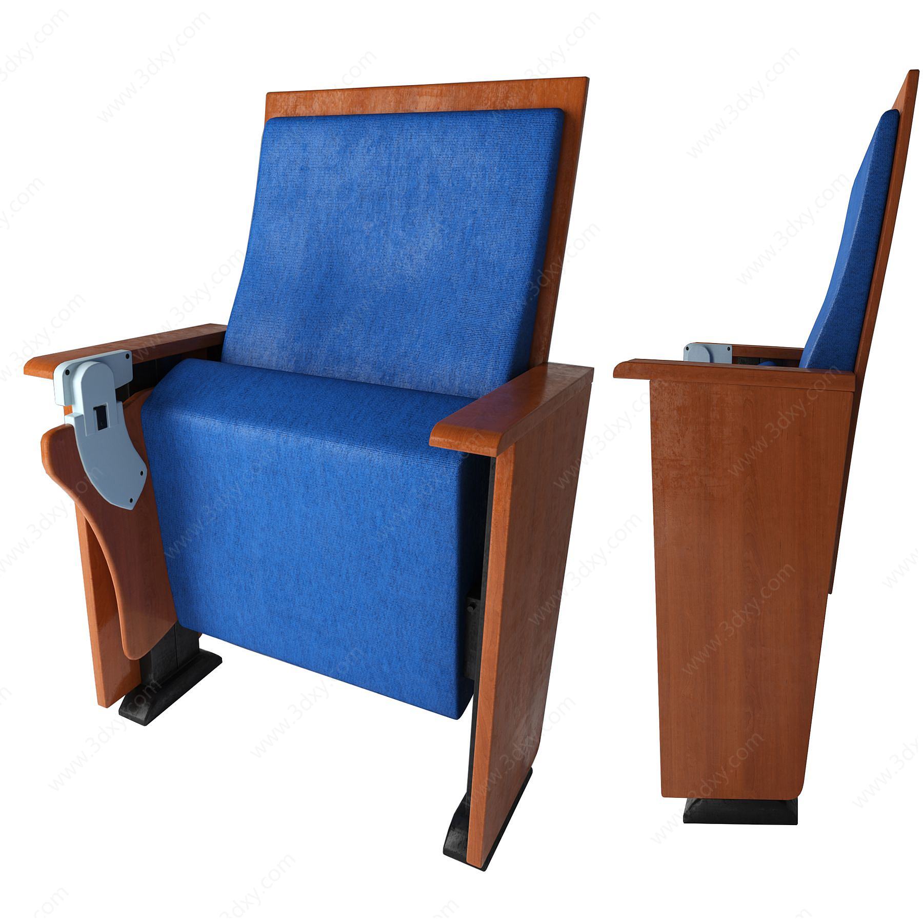 现代会议室折叠椅3D模型