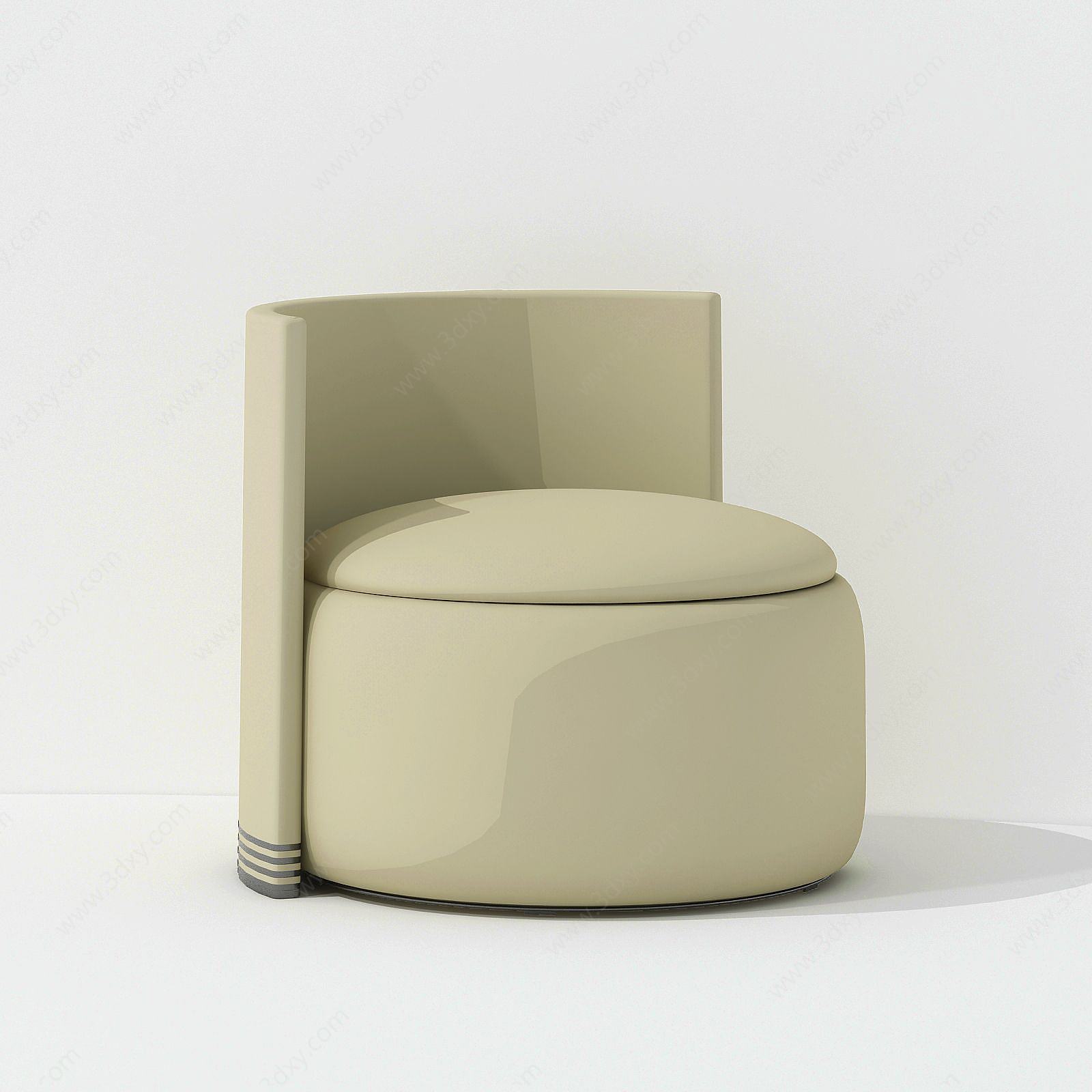现代简欧休闲椅3D模型