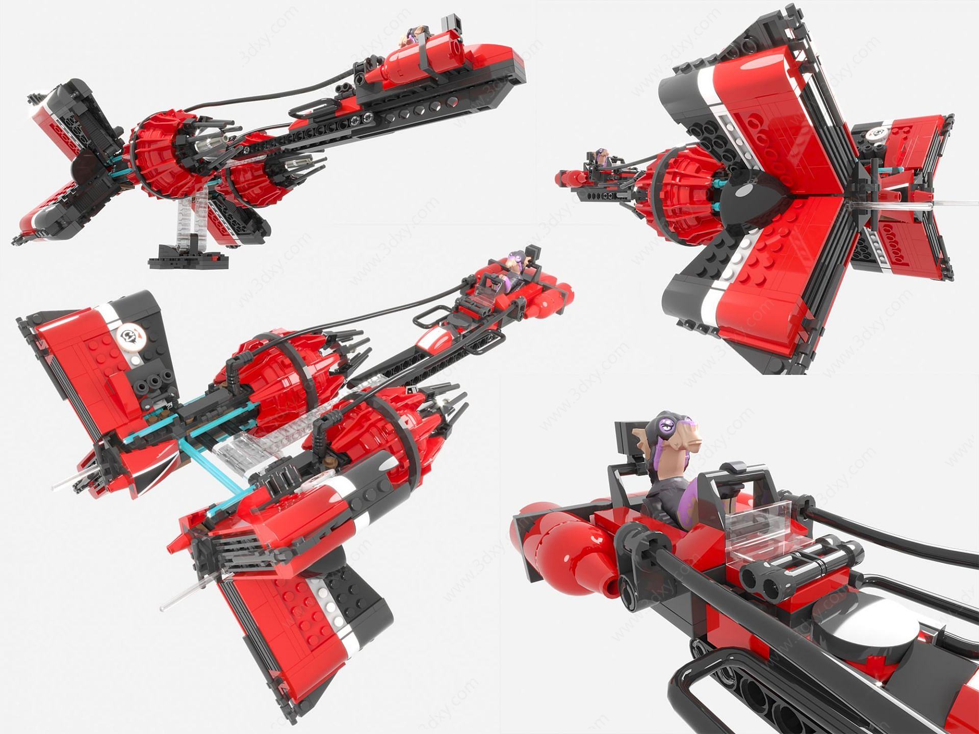 LEGO乐高现代积木玩具3D模型