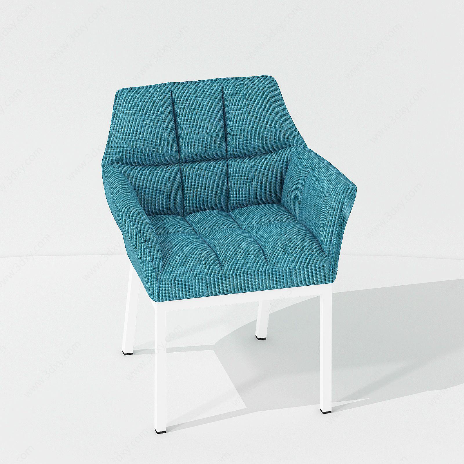 现代休闲家居椅面包椅3D模型