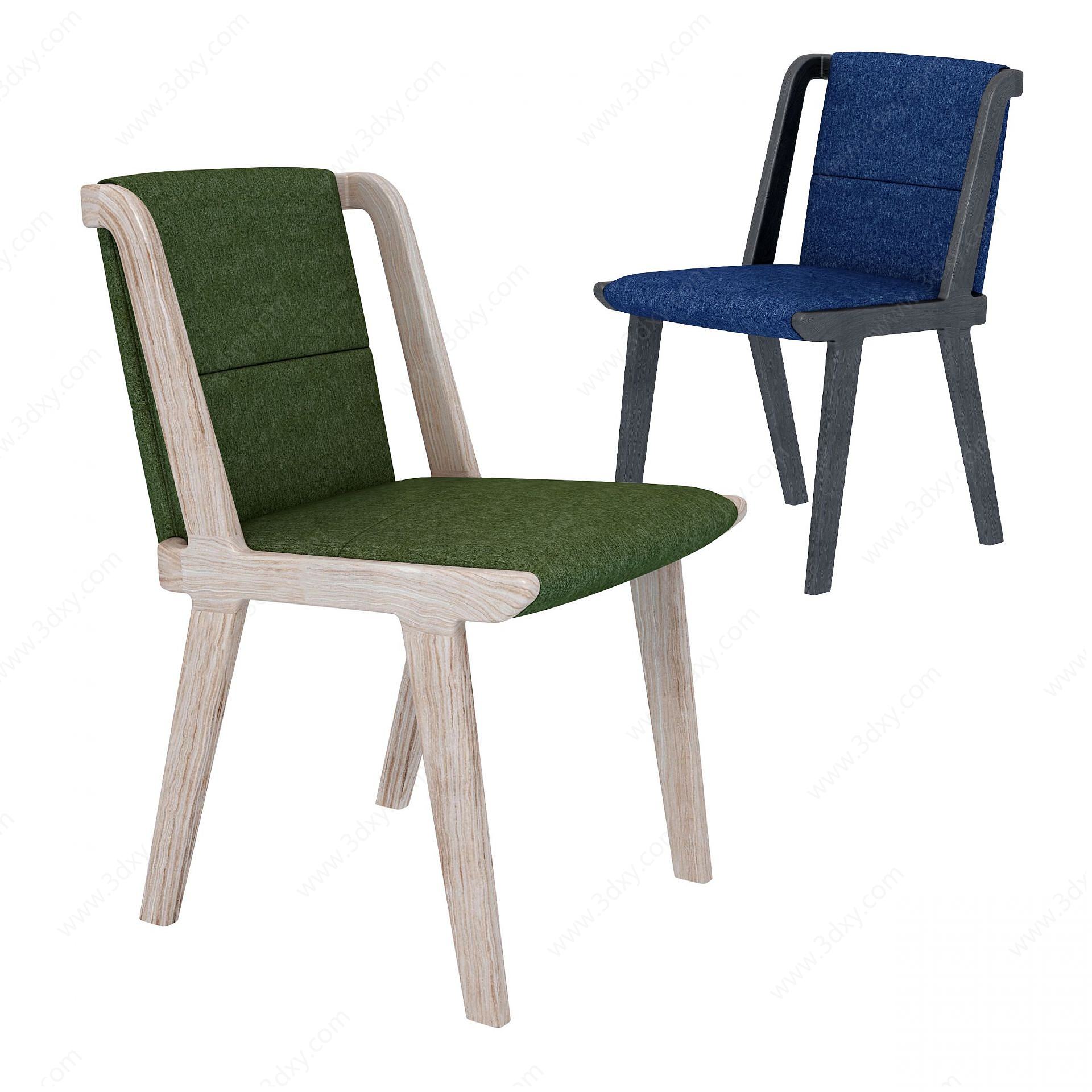 现代拼接休闲椅3D模型