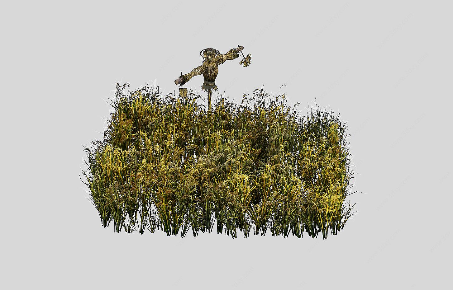 稻草人3D模型