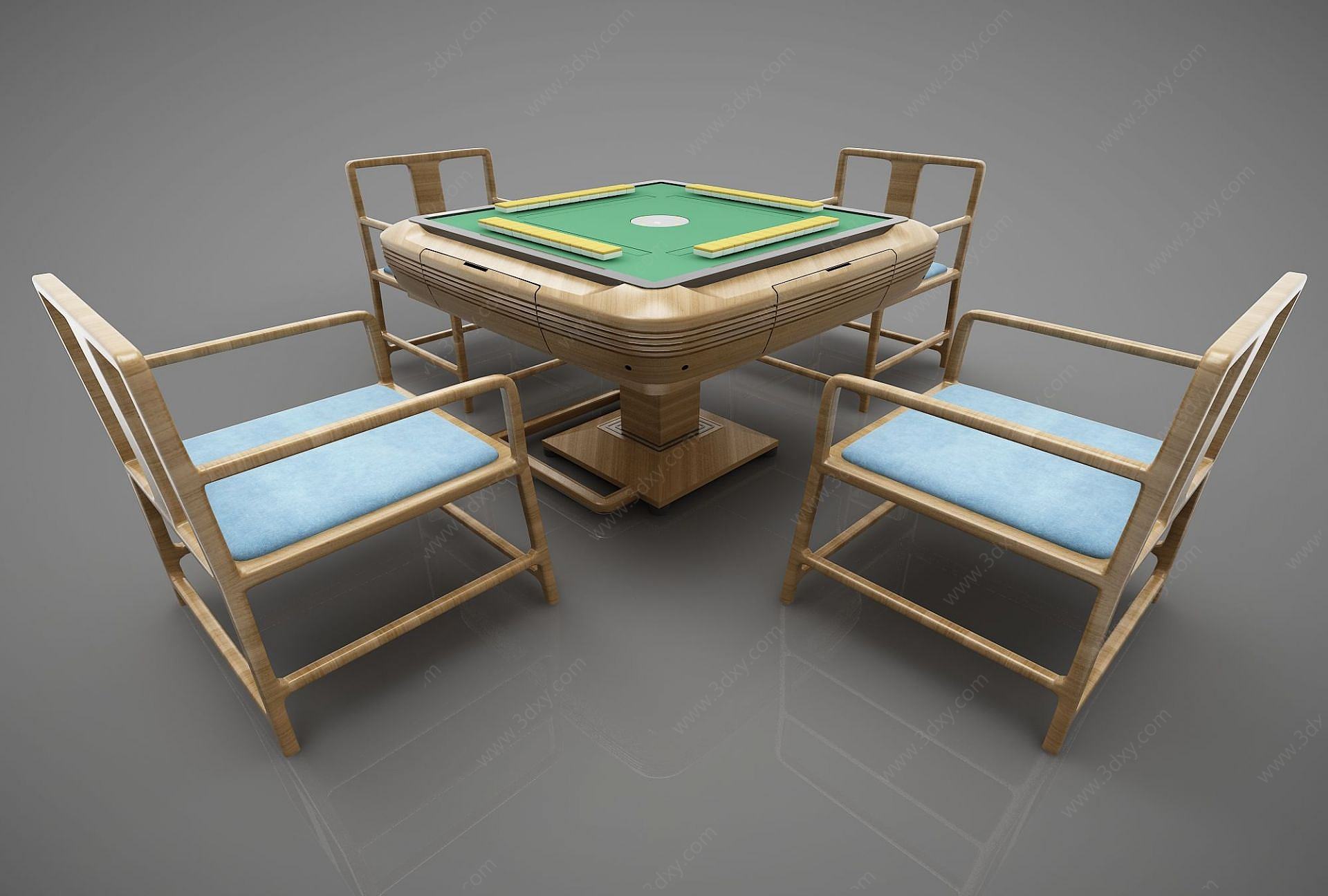 麻将桌3D模型