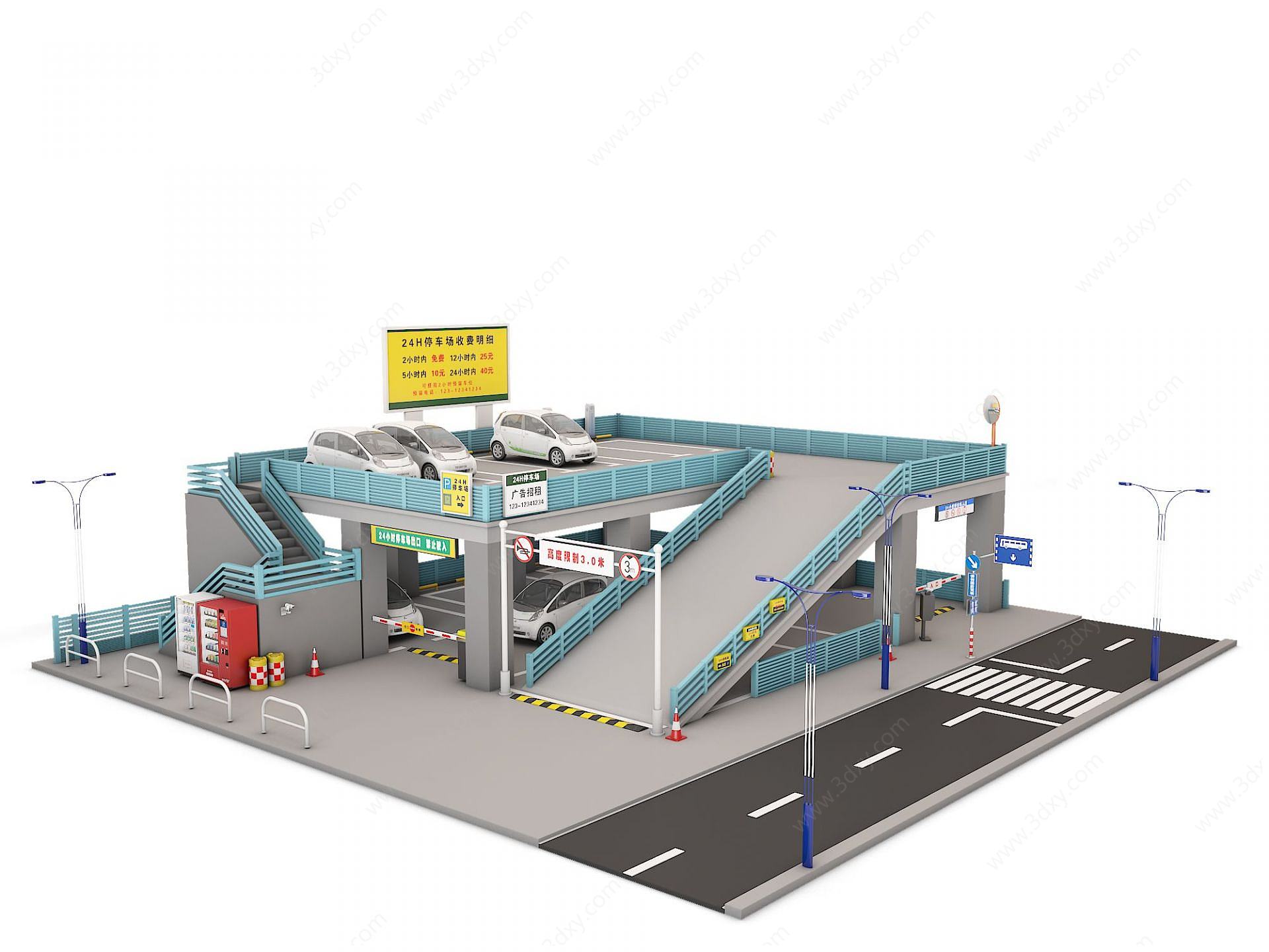 停车场3D模型