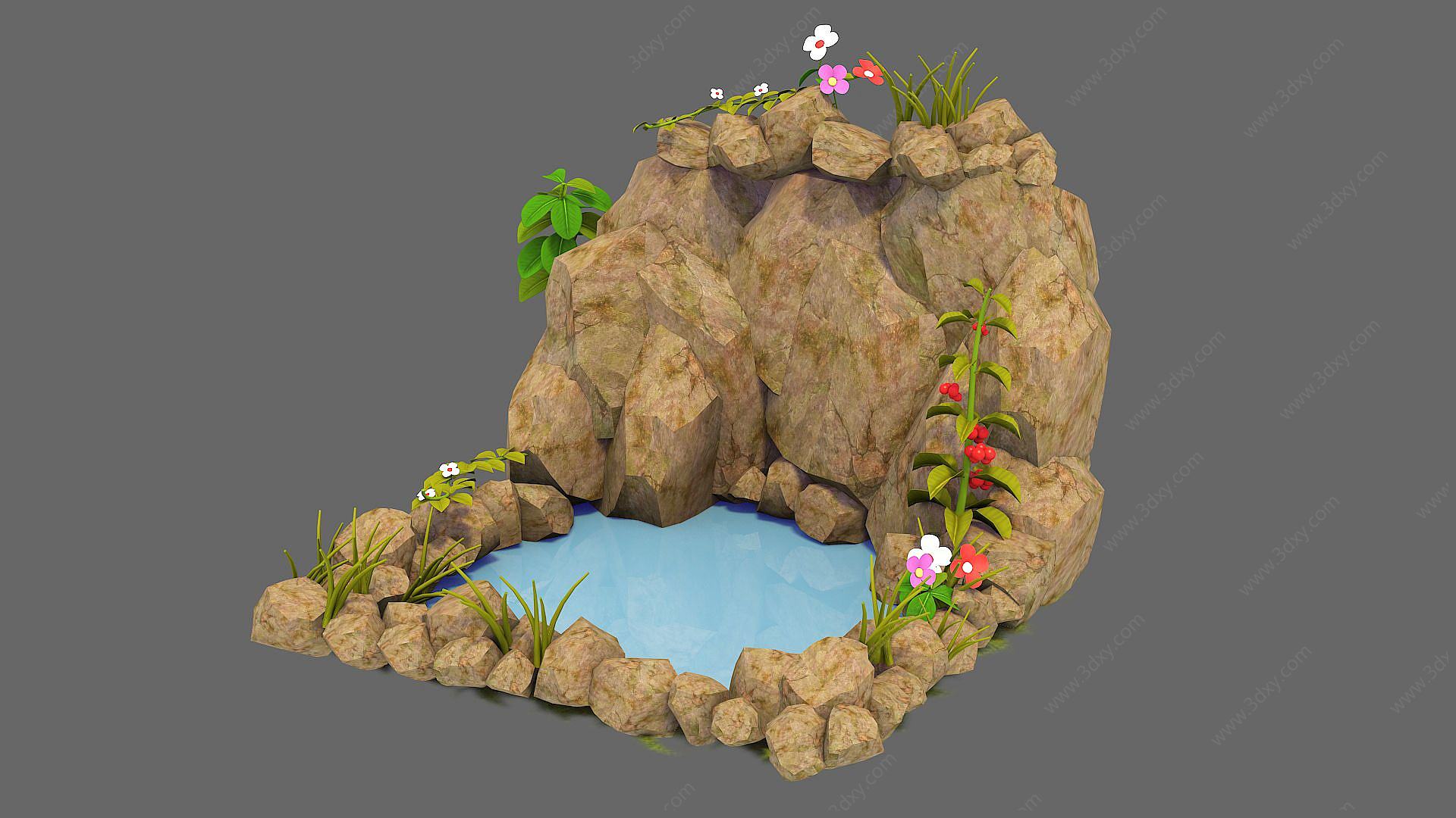 小池塘3D模型