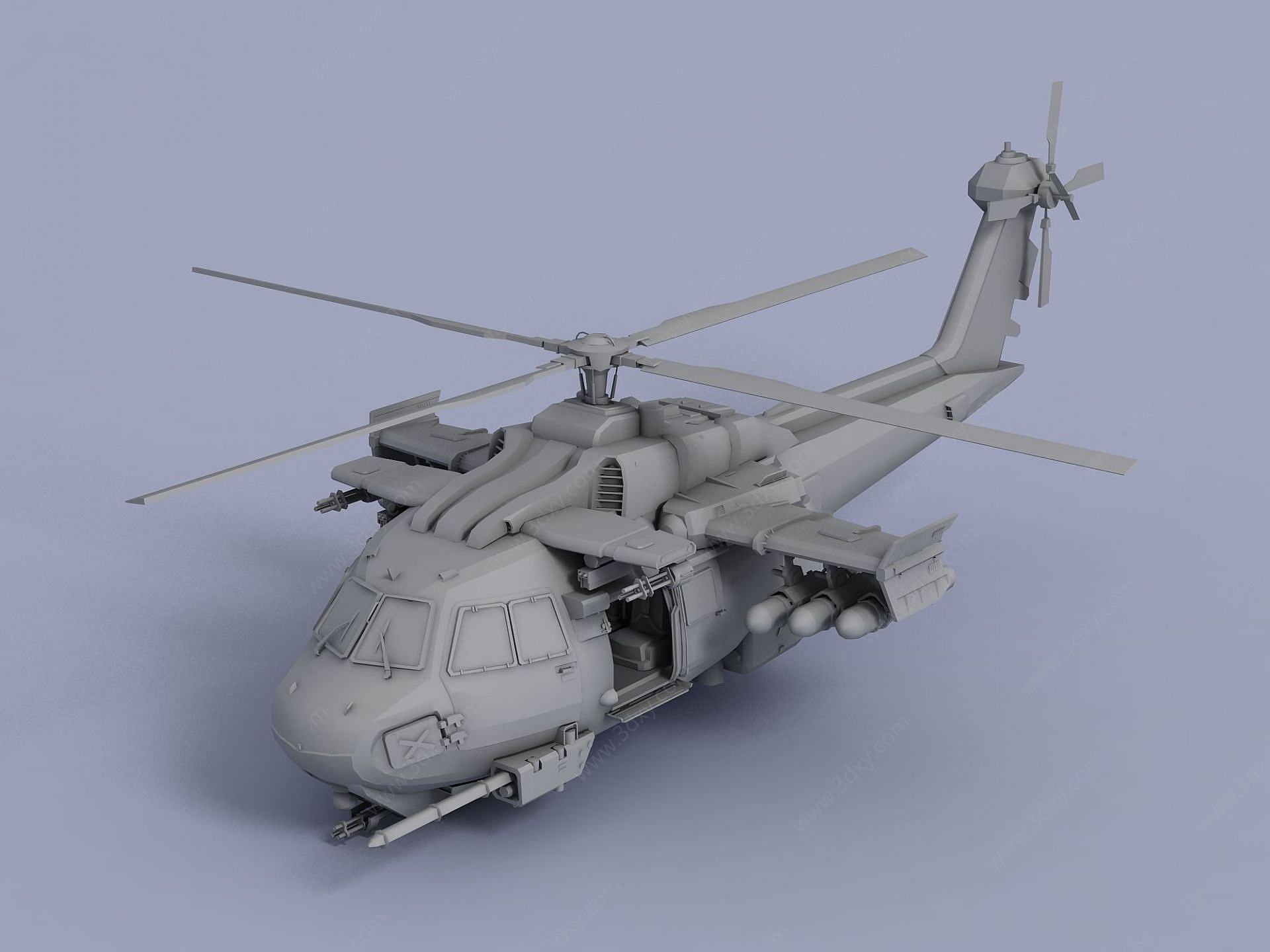 直升机3D模型