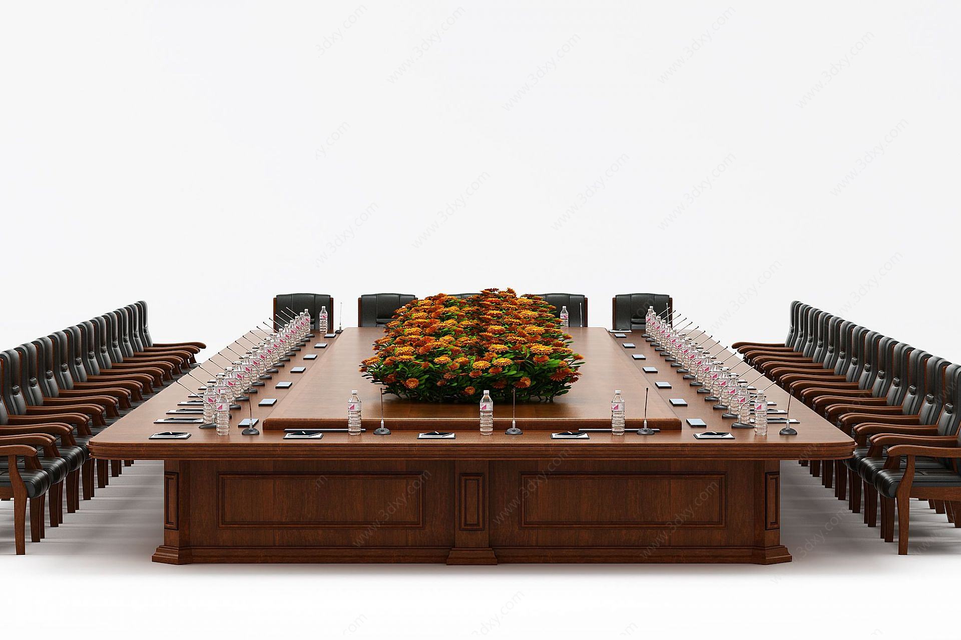 现代经典大会议桌3D模型