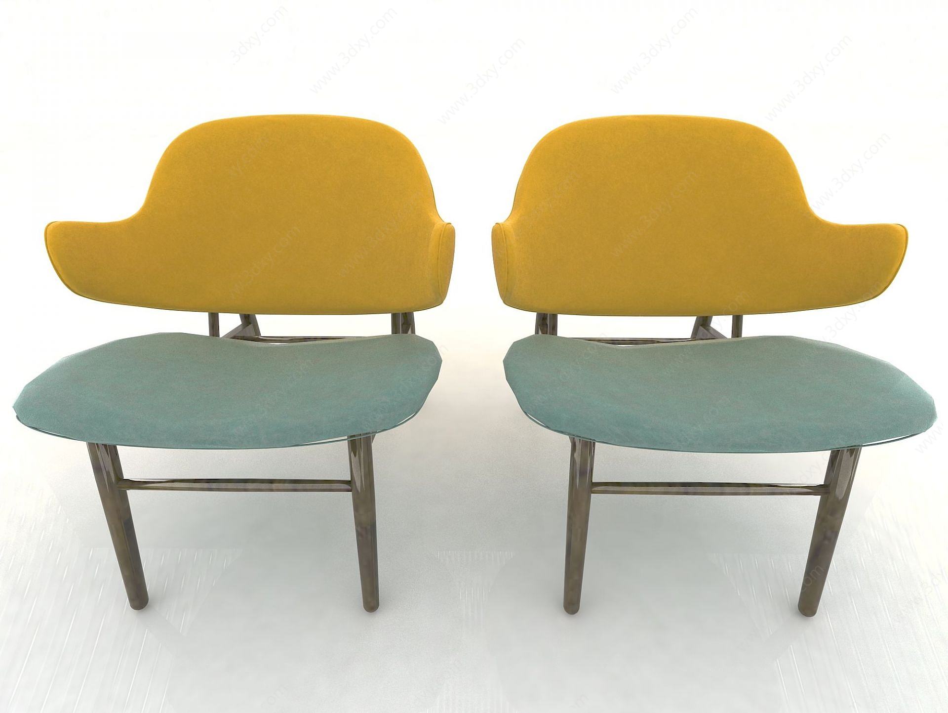 现代客厅休闲椅3D模型