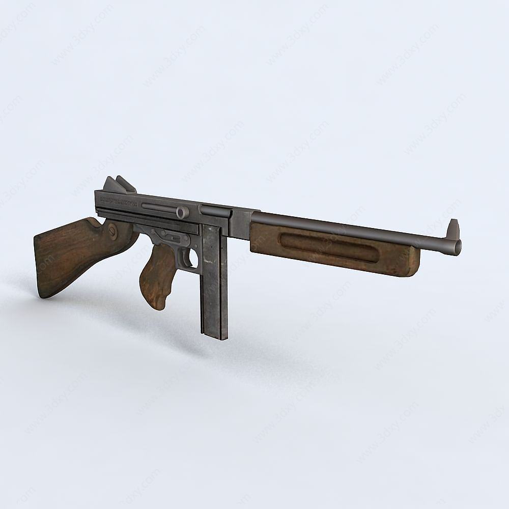 冲锋枪3D模型