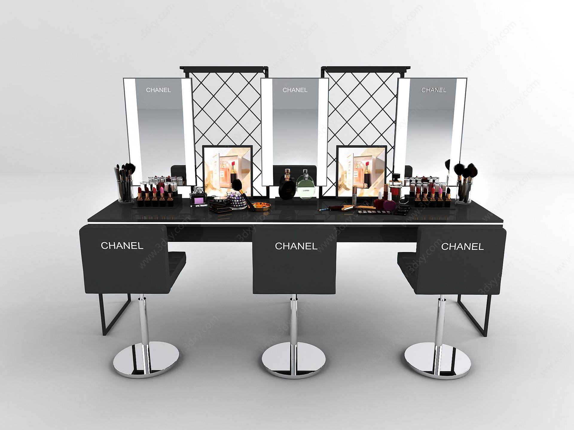 彩妆桌化妆桌3D模型