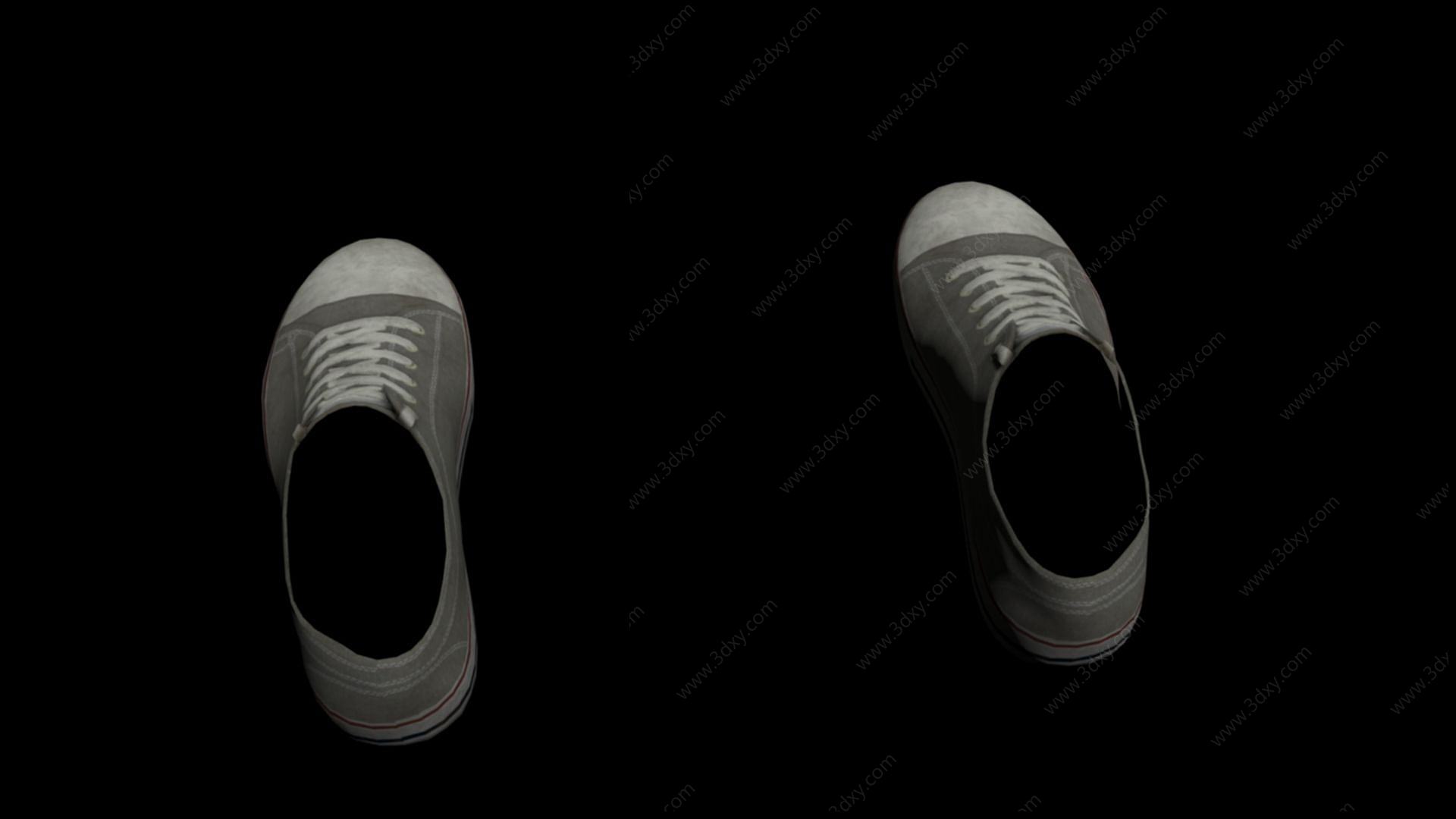 帆布鞋3D模型
