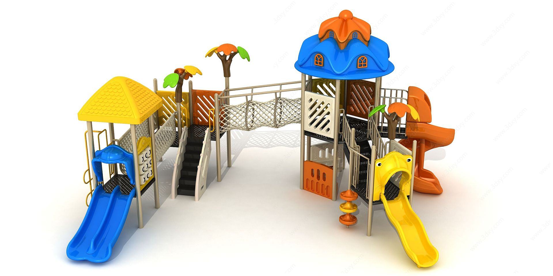 滑梯,游乐设备3D模型