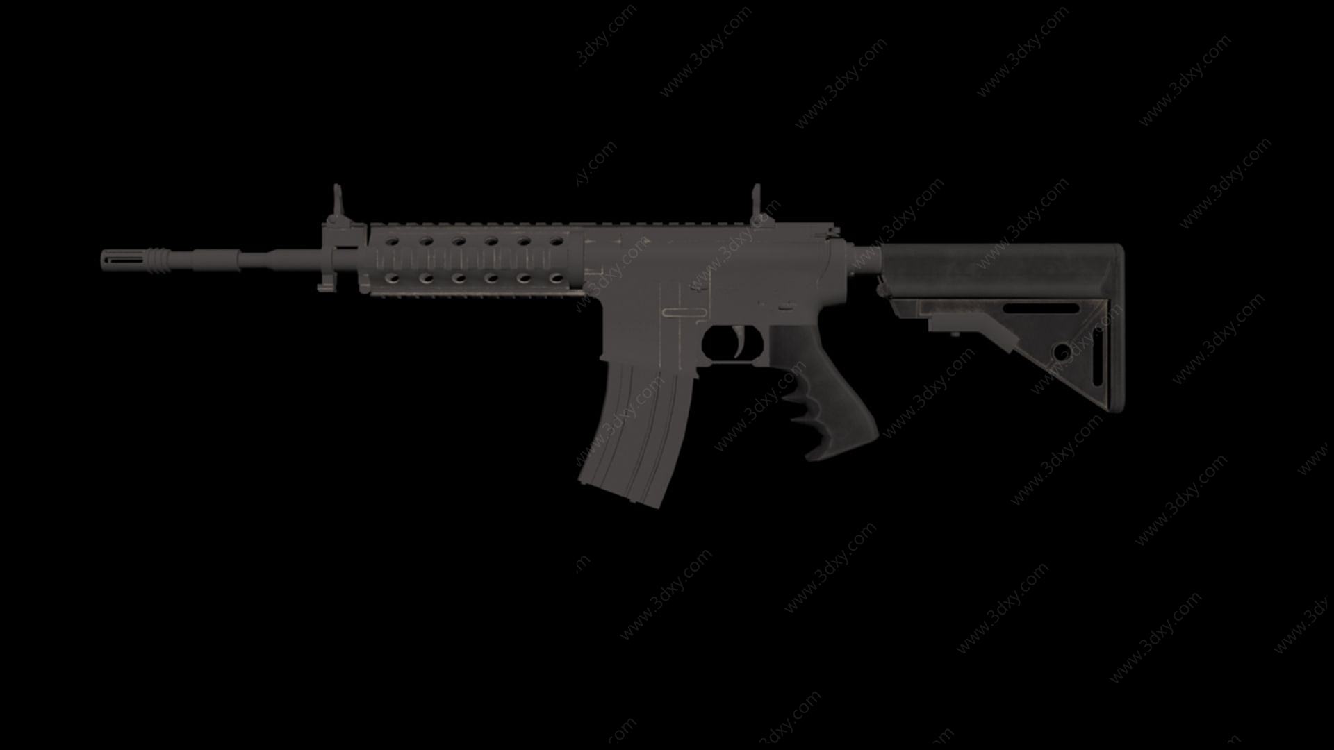 M4A1机枪3D模型