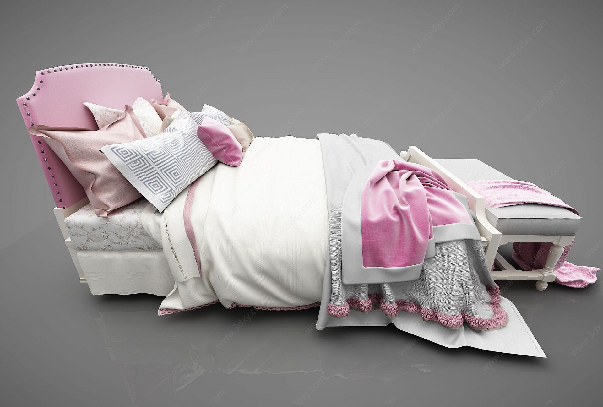 卧室儿童床3D模型