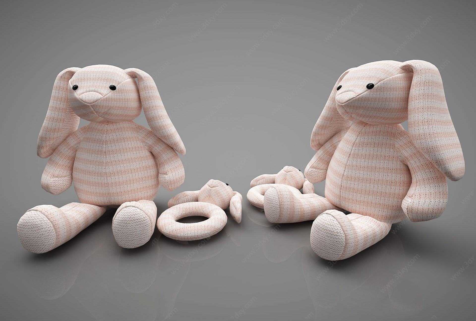 玩具兔子3D模型