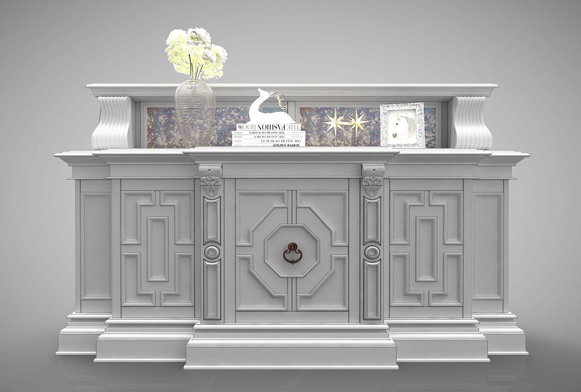 北欧装饰柜3D模型